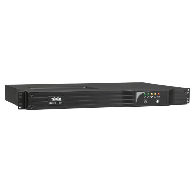 Tripp Lite SMART750RM1UN SmartPro 120V 750VA 600W Line-Interactive Sine Wave UPS 1U Rack/Vertical Pre-installed WEBCARDLX Network Interface USB DB9 Serial UPS Battery Backup