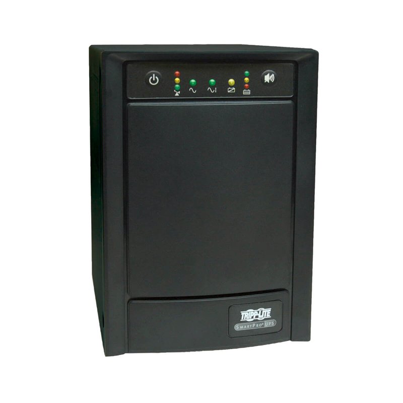 Tripp Lite SMART750SLT SmartPro 120V 750VA 500W Line-Interactive Sine Wave UPS Tower Network Card Options USB DB9 Serial