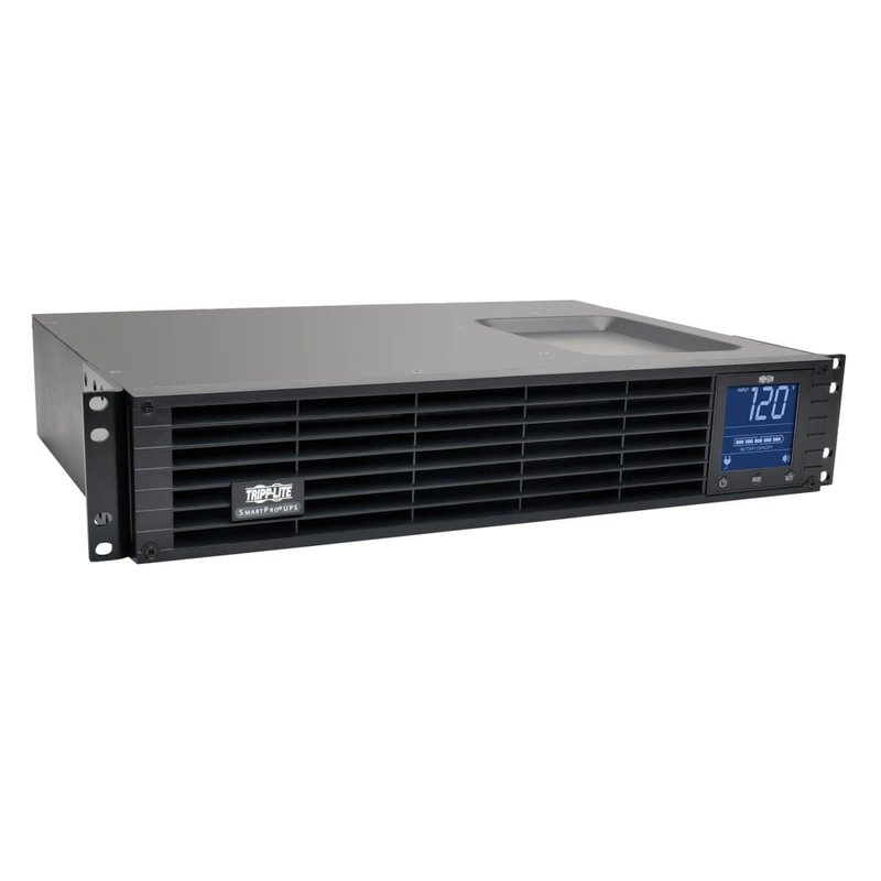 Tripp Lite SMC10002URM SmartPro 120V 1kVA 700W Line-Interactive Sine Wave UPS 2U Rack/Tower LCD USB DB9 6 Outlets UPS Battery Backup