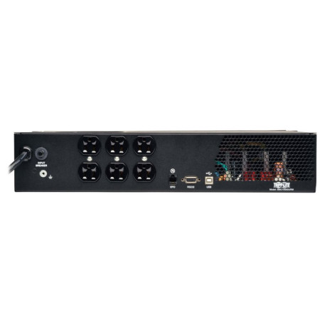 Tripp Lite SMC10002URM SmartPro 120V 1kVA 700W Line-Interactive Sine Wave UPS 2U Rack/Tower LCD USB DB9 6 Outlets UPS Battery Backup