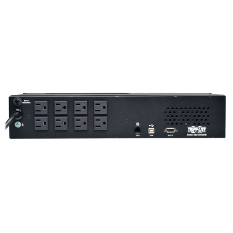 Tripp Lite SMC15002URM SmartPro 120V 1.5kVA 1kW Line-Interactive Sine Wave UPS 2U Rack/Tower LCD USB DB9 8 Outlets