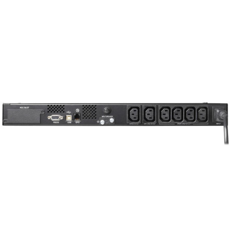 Tripp Lite SMX500RT1U SmartPro 230V 500VA 300W Line-Interactive UPS 1U Rack/Tower Network Card Options USB DB9 Serial
