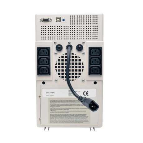 Tripp Lite SMX700HG SmartPro 230V 700VA 450W Medical-Grade Line-Interactive Tower UPS with 6 Outlets Full Isolation USB DB9