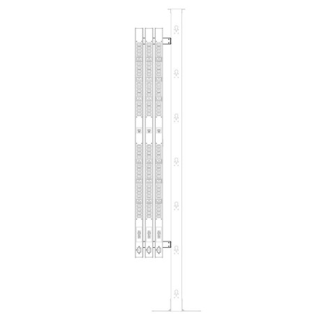 Tripp Lite SRPDU2PBRKT Vertical PDU Mounting Bracket Accessory Kit for 2-Post and 4-Post Open Frame Racks PDU Accessories