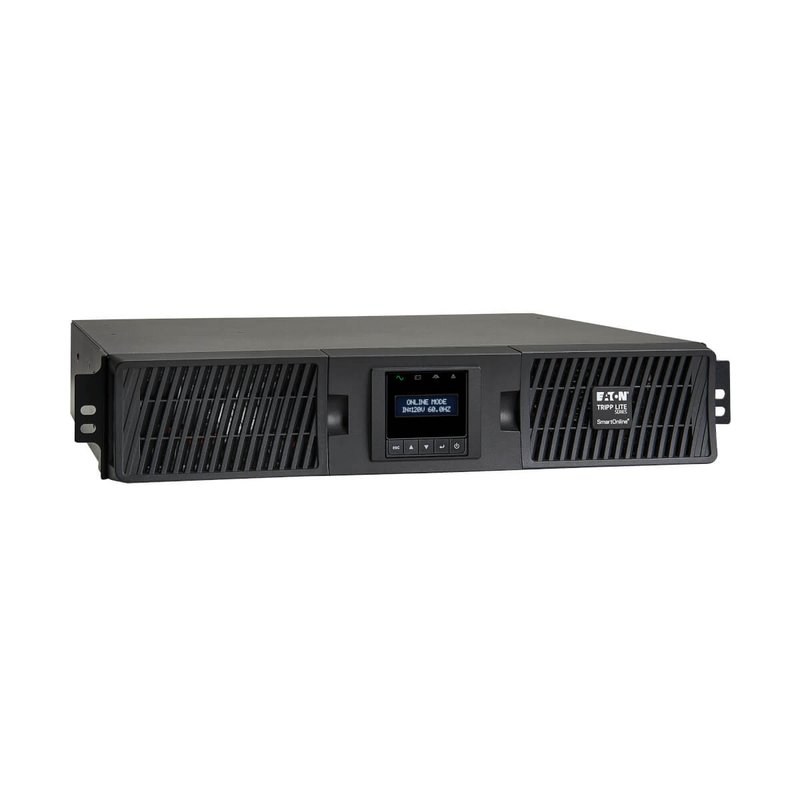 Tripp Lite SU1000RTXLCD2UN SmartOnline 1000VA 900W 120V Double-Conversion UPS - 8 Outlets Extended Run Network Card Included LCD USB DB9 2U Rack/Tower UPS Battery Backup