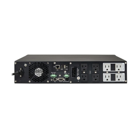 Tripp Lite SU1000RTXLCD2UN SmartOnline 1000VA 900W 120V Double-Conversion UPS - 8 Outlets Extended Run Network Card Included LCD USB DB9 2U Rack/Tower UPS Battery Backup