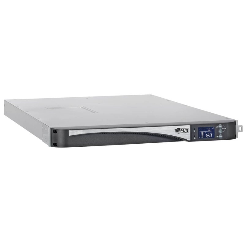 Tripp Lite SU1500LCD1U SmartOnline 1500VA 1440W 120V Double-Conversion UPS - 5 Outlets Network Card Option LCD USB DB9 1U Rack