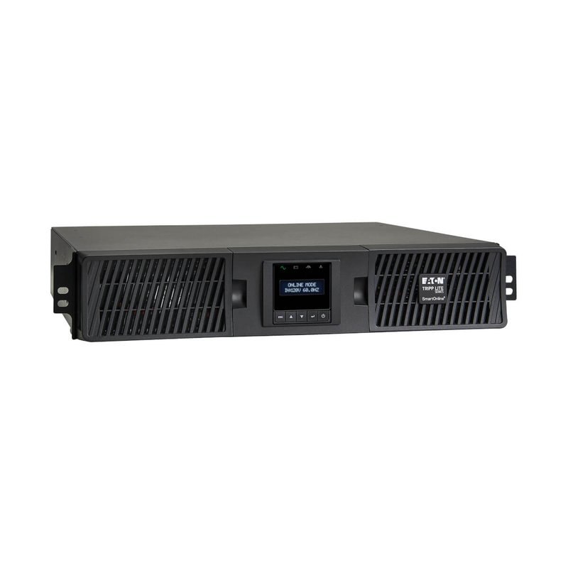 Tripp Lite SU2200RTXLCDN SmartOnline 2000VA 1800W 120V Double-Conversion UPS - 7 Outlets Extended Run Network Card Included LCD USB DB9 2U Rack/Tower UPS Battery Backup