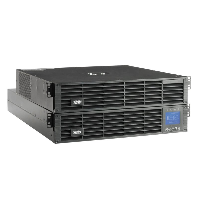 Tripp Lite SU3000LCD2UHVTF SmartOnline 208/120V UPS With Step-Down Transformer - On-Line Double-Conversion 3000VA 2700W 4U Network Card Option UPS Battery Backup