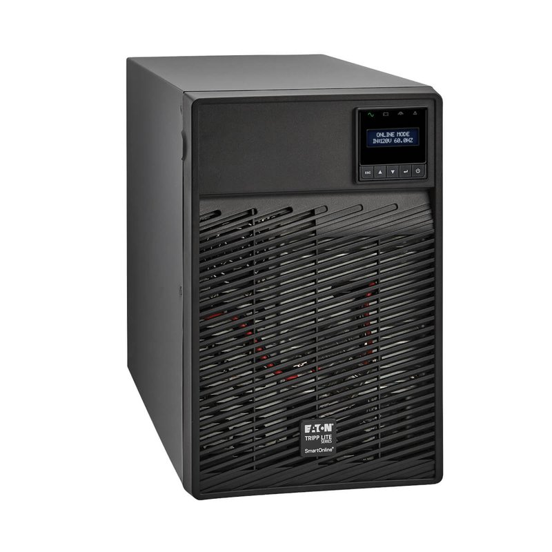 Tripp Lite SU3000XLCD SmartOnline 3000VA 2700W 120V Double-Conversion UPS - 5 Outlets Extended Run Network Card Option LCD USB DB9 Tower UPS Battery Backup