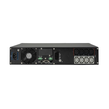 Tripp Lite SUINT1000LCD2U SmartOnline 1000VA 900W 208/230V Double-Conversion UPS - 8 Outlets Extended Run Network Card Option LCD USB DB9 2U Rack/Tower UPS Battery Backup