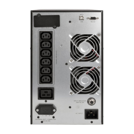 Tripp Lite SUINT3000XLCD SmartOnline 230V 3kVA 2700W On-Line Double-Conversion UPS Tower Extended Run Network Card Options LCD USB DB9 UPS Battery Backup