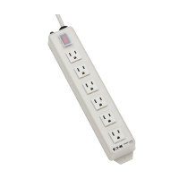 Tripp Lite TLM606NC Power It! 6-Outlet Power Strip 6 ft. (1.83 m) Cord Power Switch Cover