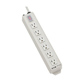 Tripp Lite TLM606NC Power It! 6-Outlet Power Strip 6 ft. (1.83 m) Cord Power Switch Cover