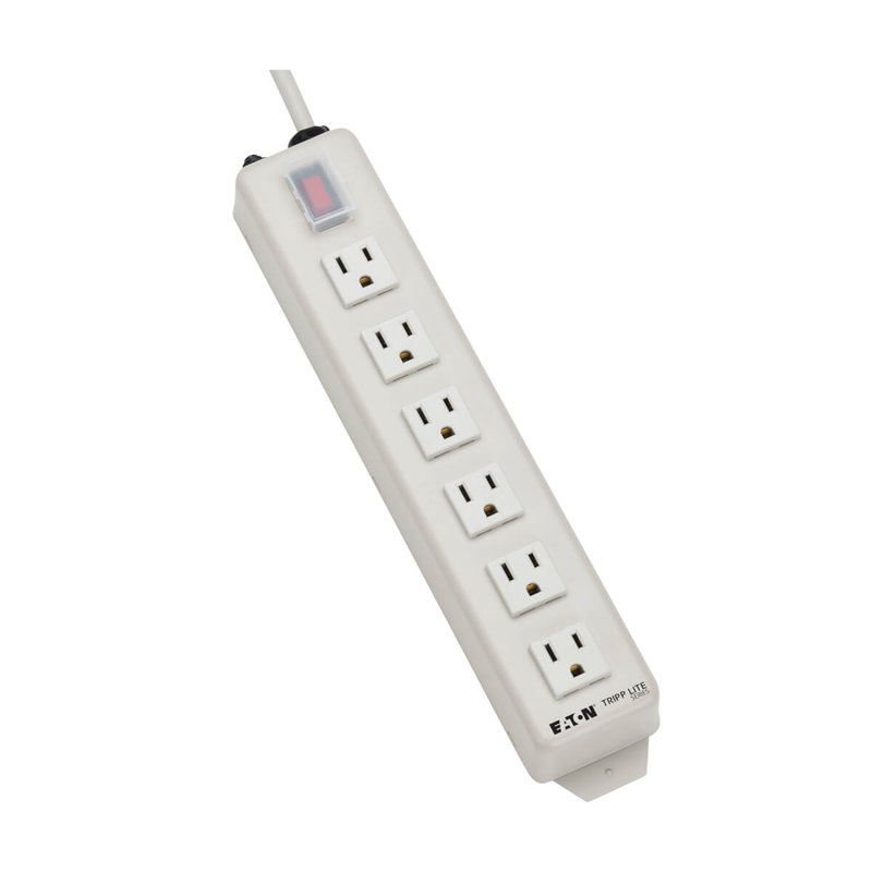 Tripp Lite TLM606NC Power It! 6-Outlet Power Strip 6 ft. (1.83 m) Cord Power Switch Cover