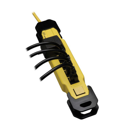 Tripp Lite TLM609GF Power It! 6-Outlet Safety Power Strip 9 ft. (2.74 m) Cord & Clip Hang Holes Safety Covers GFCI Plug Power Strip Cord