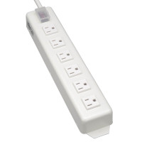 Tripp Lite TLM615NCRA Power It! Power Strip with 6 Right-Angle Outlets 15 ft. (4.57 m) Cord Transparent Switch Cover Power Strip Cord