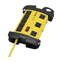 Tripp Lite TLM815NS Power It! 8-Outlet Safety Power Strip 15 ft. (4.57 m) Cord Hang Holes Cord Wrap Outlet Covers