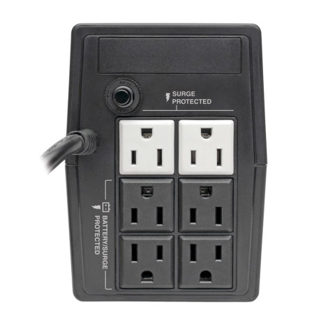 Tripp Lite VS650T 650VA 360W Line-Interactive UPS with 6 Outlets - AVR VS Series 120V 50/60 Hz Tower UPS Battery Backup